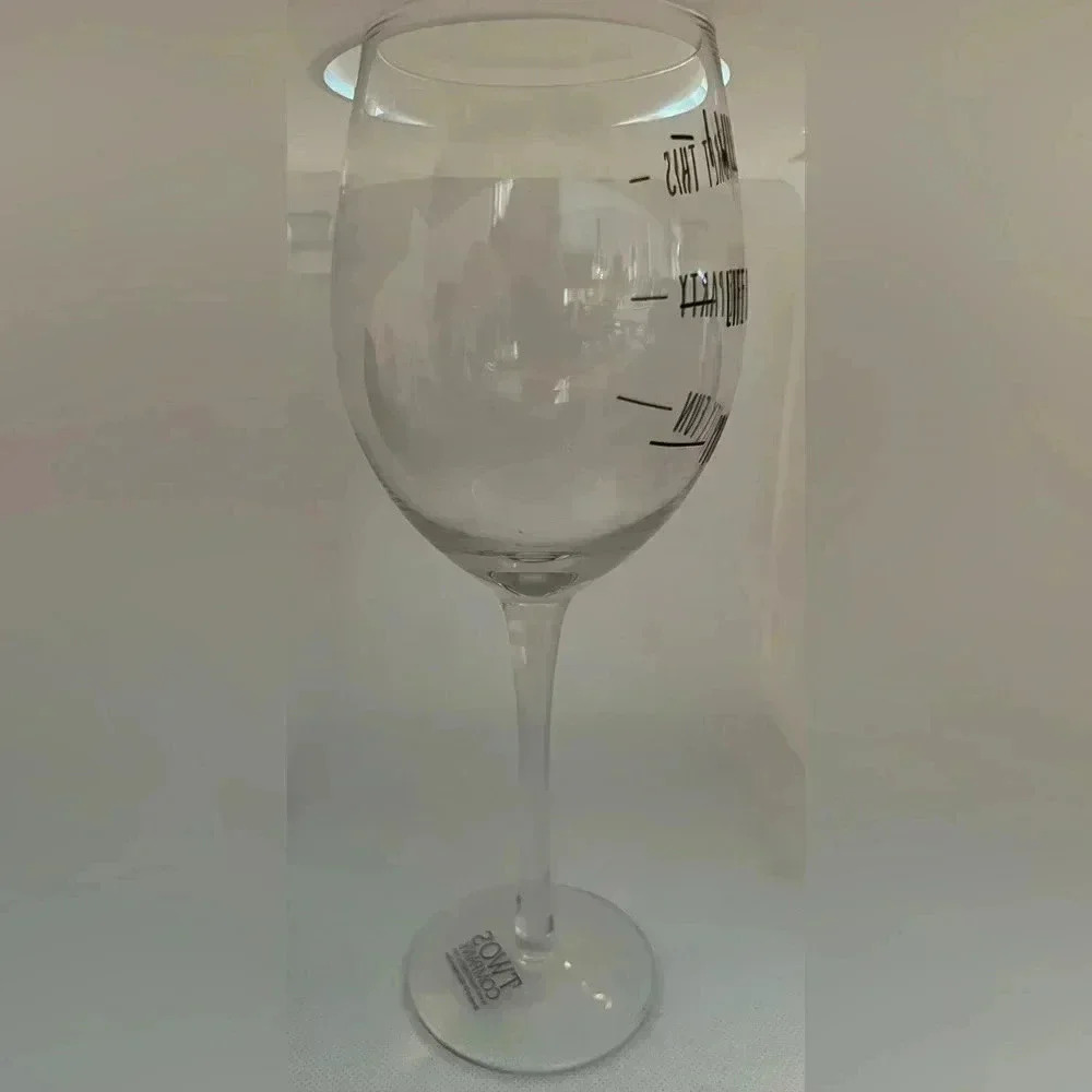 Two’s Company | funny wine glass. - Picture 4 of 10